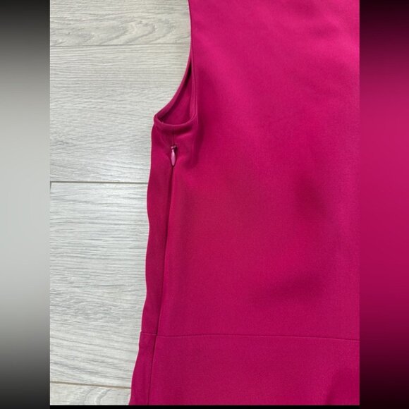 Etro Magenta 100% Silk V-neck Sleeveless Blouse Top - Picture 5 of 8